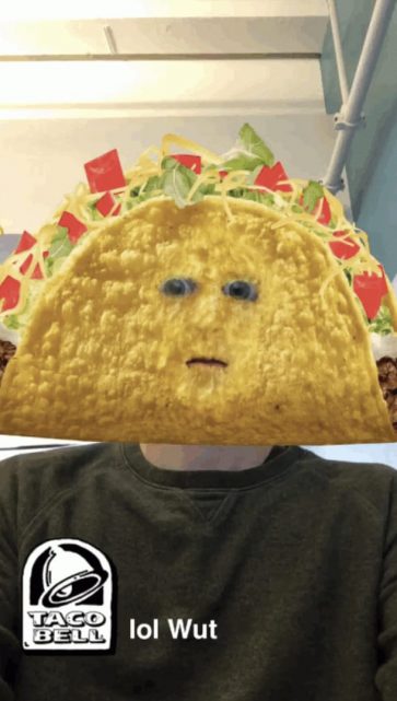 Snapchat Taco Bell AR lens