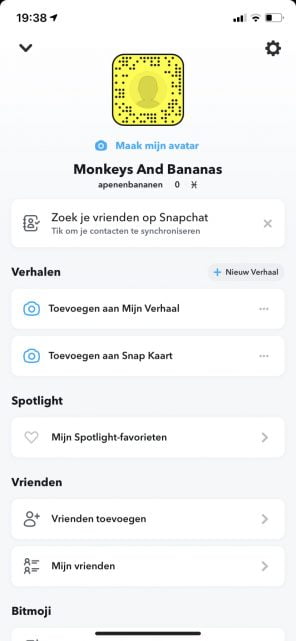 Snapchat bedrijfsaccount