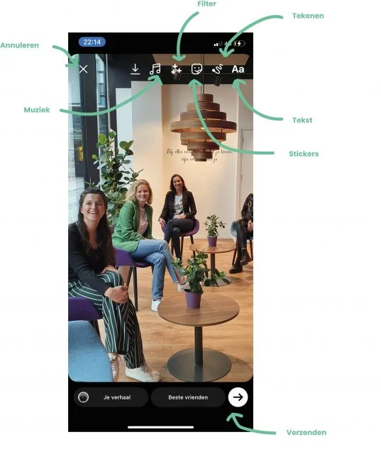 Instagram Stories bewerken