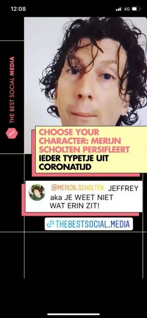 Voorbeeld link sticker instagram
