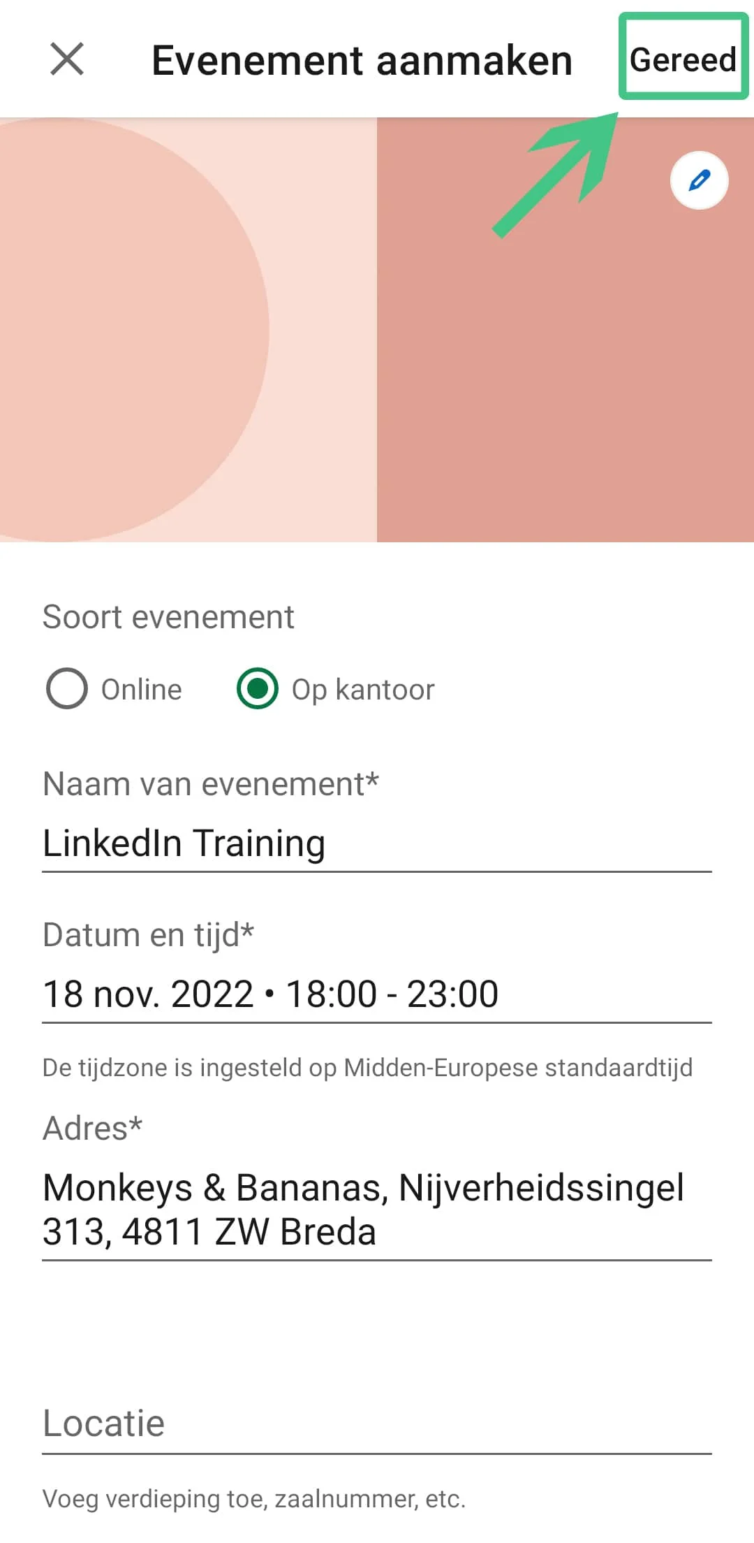 LinkedIn Event Mobiel - Gereed