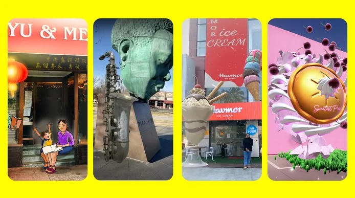 locatie AR filters Snapchat