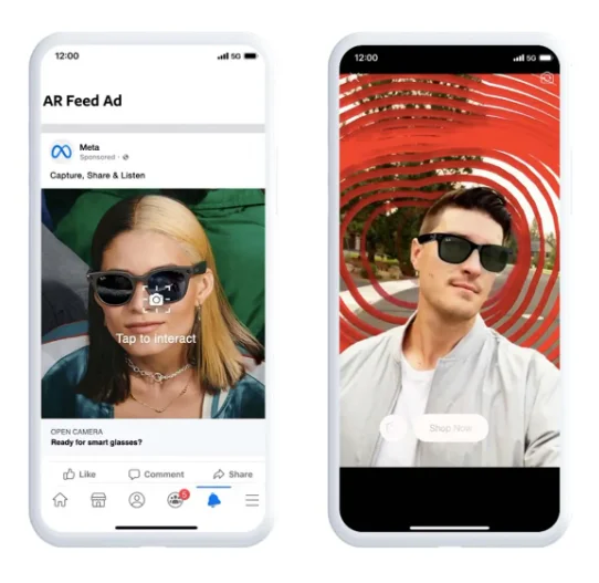 AR ads Facebook en Instagram