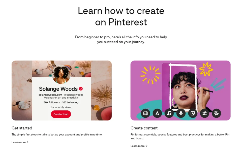 Pinterest Hub Creators