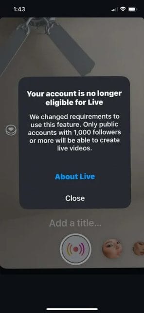 ig live 1000 followers