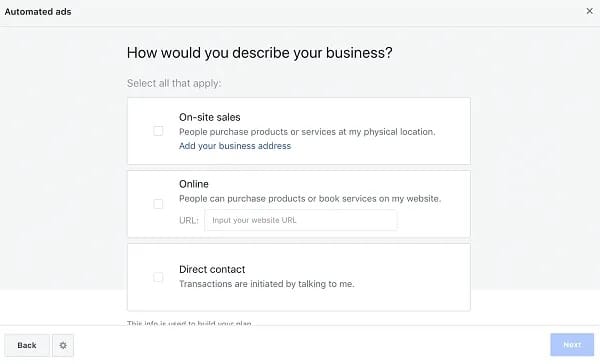 fb automated ads